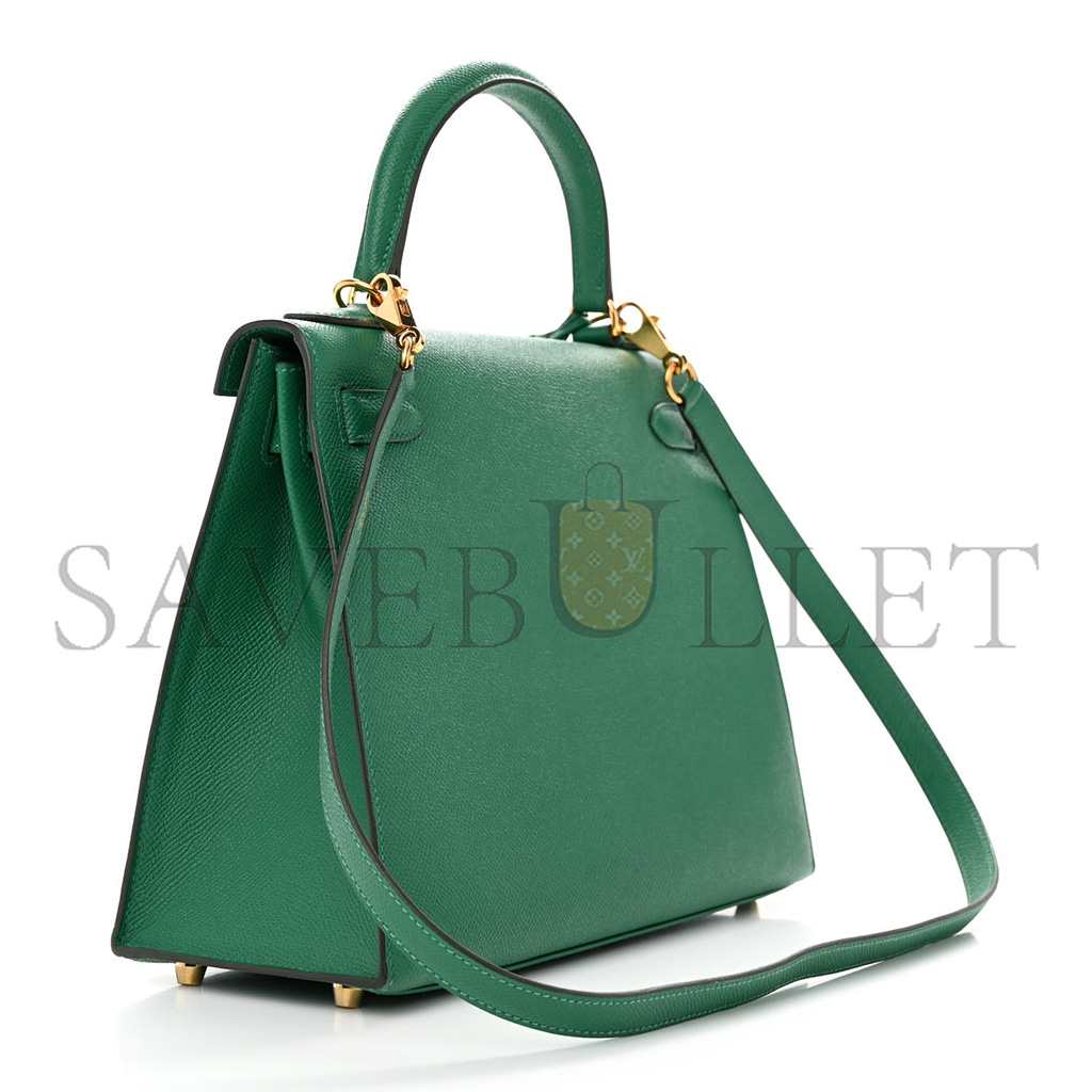 HERMÈS MASTER EPSOM KELLY SELLIER 28 VERT VERTIGO (28*22*10cm) 